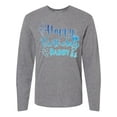 thumbnail image 1 of Inktastic Blue Happy Birthday Daddy Long Sleeve T-Shirt, 1 of 5