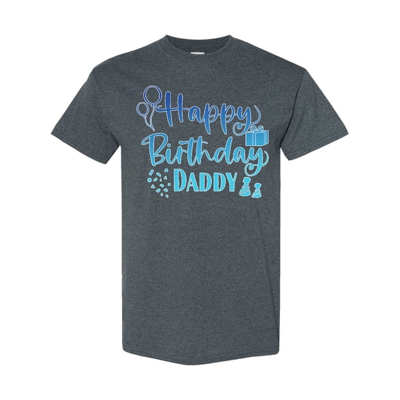 Inktastic Blue Happy Birthday Daddy T-Shirt