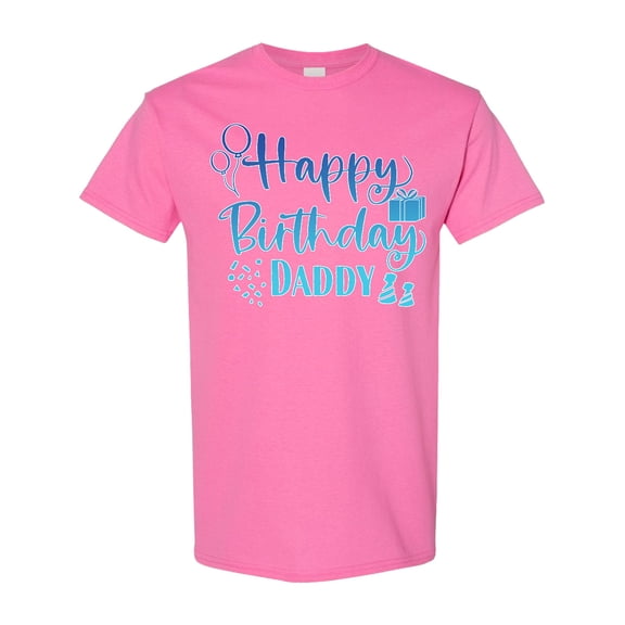 Inktastic Blue Happy Birthday Daddy T-Shirt