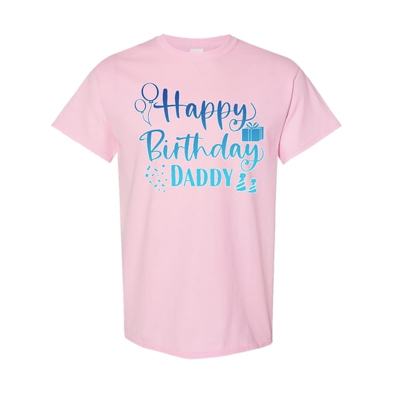 Inktastic Blue Happy Birthday Daddy T-Shirt