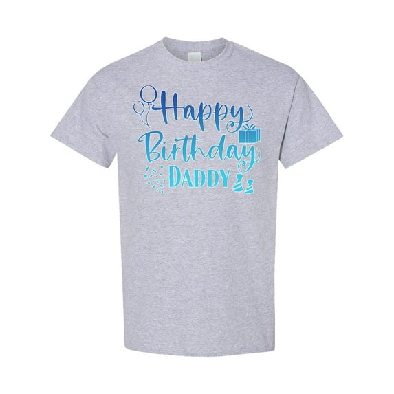 Inktastic Blue Happy Birthday Daddy T-Shirt