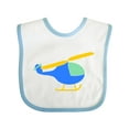 thumbnail image 1 of Inktastic Blue Helicopter Boys or Girls Baby Bib, 1 of 4