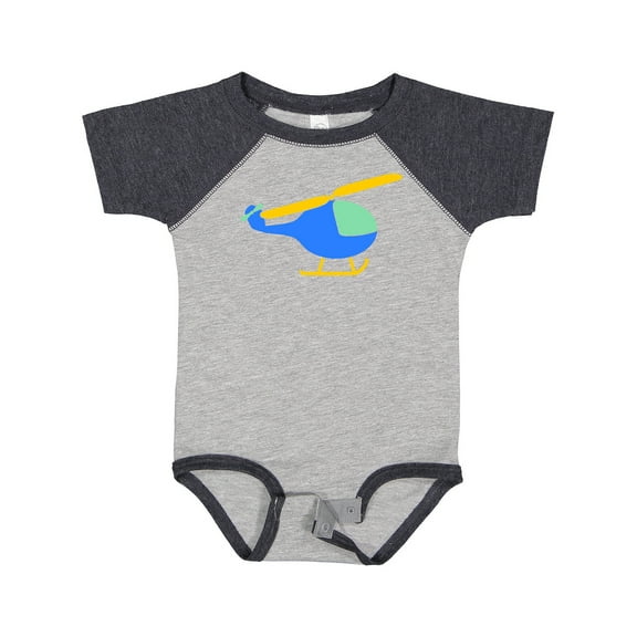 Inktastic Blue Helicopter Boys or Girls Baby Bodysuit