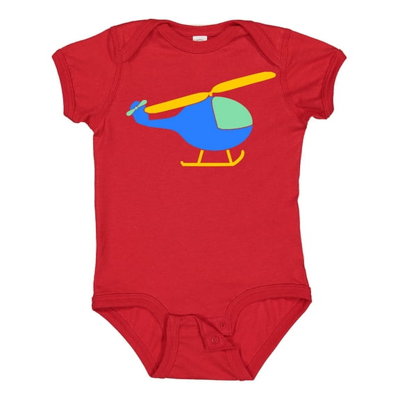Inktastic Blue Helicopter Boys or Girls Baby Bodysuit