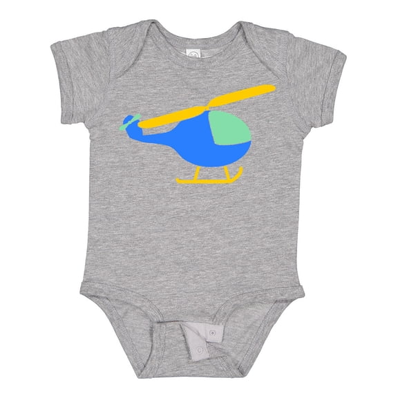 Inktastic Blue Helicopter Boys or Girls Baby Bodysuit