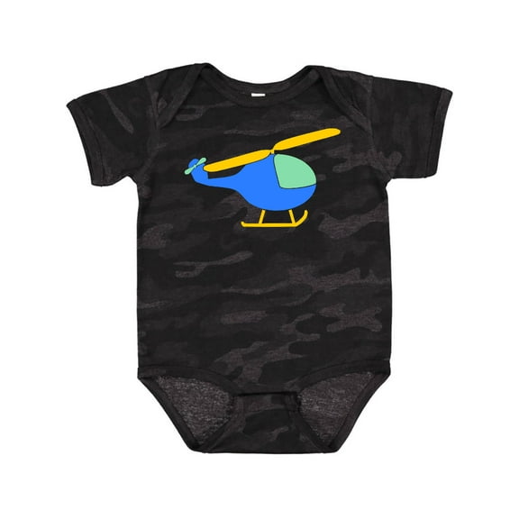 Inktastic Blue Helicopter Boys or Girls Baby Bodysuit