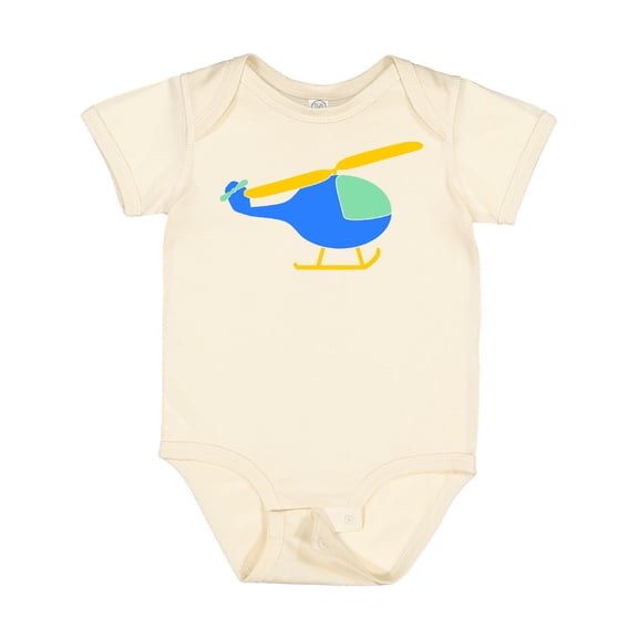 Inktastic Blue Helicopter Boys or Girls Baby Bodysuit