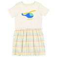 thumbnail image 1 of Inktastic Blue Helicopter Girls Toddler Dress, 1 of 5