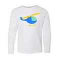 thumbnail image 1 of Inktastic Blue Helicopter Long Sleeve Youth T-Shirt, 1 of 5