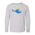 thumbnail image 1 of Inktastic Blue Helicopter Long Sleeve Youth T-Shirt, 1 of 5