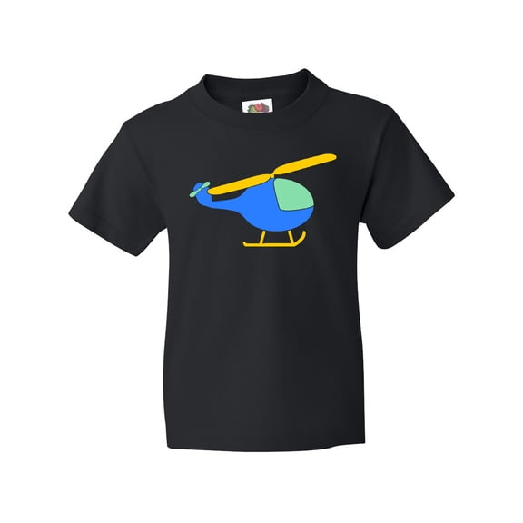 Inktastic Blue Helicopter Youth T-Shirt