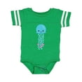 thumbnail image 1 of Inktastic Blue Jellyfish, Cute Jellyfish With Pink Ribbons Girls Baby Bodysuit, 1 of 5
