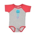 thumbnail image 1 of Inktastic Blue Jellyfish, Cute Jellyfish With Pink Ribbons Girls Baby Bodysuit, 1 of 5