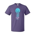 thumbnail image 1 of Inktastic Blue Jellyfish, Cute Jellyfish With Pink Ribbons T-Shirt, 1 of 5