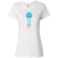 thumbnail image 1 of Inktastic Blue Jellyfish, Cute Jellyfish With Pink Ribbons Women's T-Shirt, 1 of 5