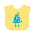 thumbnail image 1 of Inktastic Blue Monster Boys or Girls Baby Bib, 1 of 4