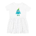 thumbnail image 1 of Inktastic Blue Monster Girls Toddler Dress, 1 of 5