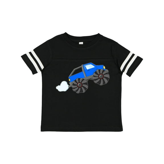 Inktastic Blue Monster Truck Action Boys or Girls Toddler T-Shirt