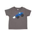thumbnail image 1 of Inktastic Blue Monster Truck Action Boys or Girls Toddler T-Shirt, 1 of 5