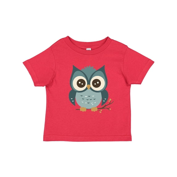 Inktastic Blue Owl on Tree Branch Boys or Girls Toddler T-Shirt