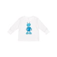 thumbnail image 1 of Inktastic Blue Robot Boys or Girls Long Sleeve Toddler T-Shirt, 1 of 5