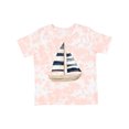 thumbnail image 1 of Inktastic Blue Striped Sailboat Nautical Boys or Girls Toddler T-Shirt, 1 of 5