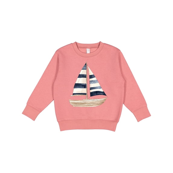 Inktastic Blue Striped Sailboat Nautical Toddler Sweatshirt