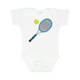 thumbnail image 1 of Inktastic Blue Tennis Racket and Ball Boys or Girls Baby Bodysuit, 1 of 5