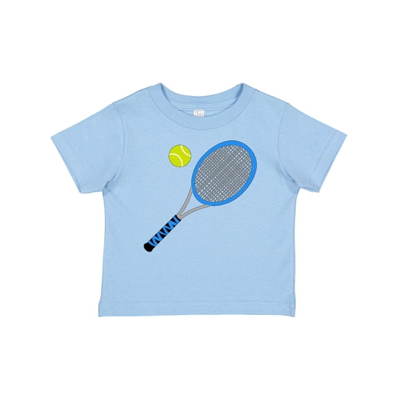Inktastic Blue Tennis Racket and Ball Boys or Girls Baby T-Shirt