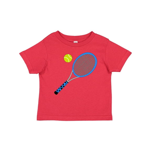 Inktastic Blue Tennis Racket and Ball Boys or Girls Baby T-Shirt