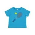 thumbnail image 1 of Inktastic Blue Tennis Racket and Ball Boys or Girls Baby T-Shirt, 1 of 5