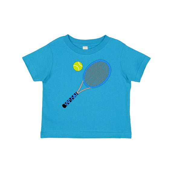 Inktastic Blue Tennis Racket and Ball Boys or Girls Baby T-Shirt
