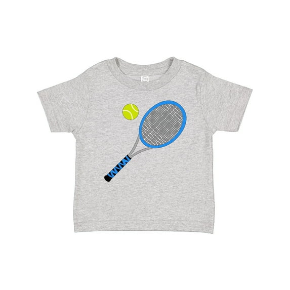 Inktastic Blue Tennis Racket and Ball Boys or Girls Baby T-Shirt