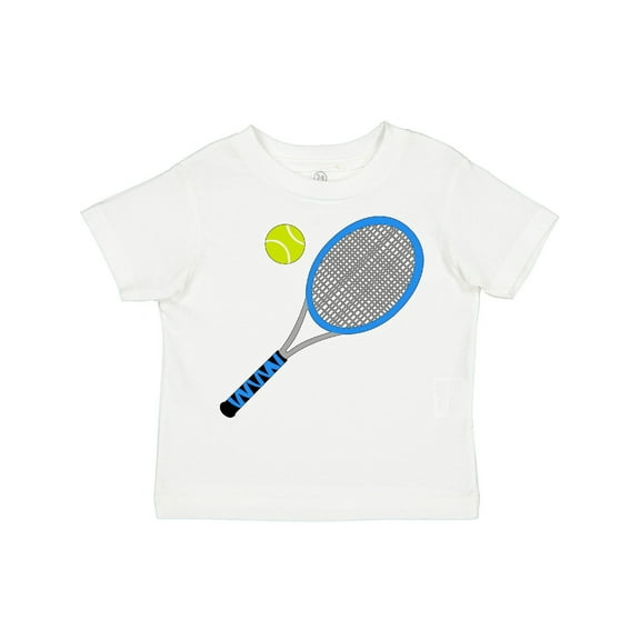 Inktastic Blue Tennis Racket and Ball Boys or Girls Toddler T-Shirt