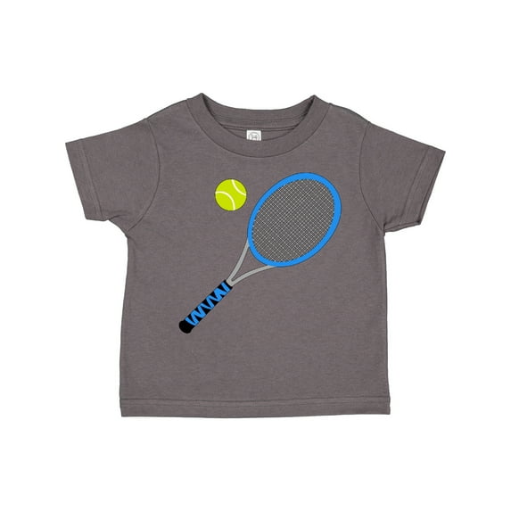 Inktastic Blue Tennis Racket and Ball Boys or Girls Toddler T-Shirt