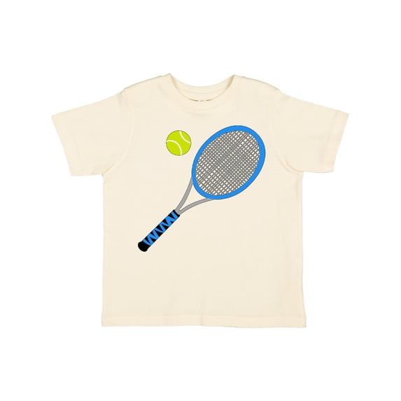 Inktastic Blue Tennis Racket and Ball Boys or Girls Toddler T-Shirt