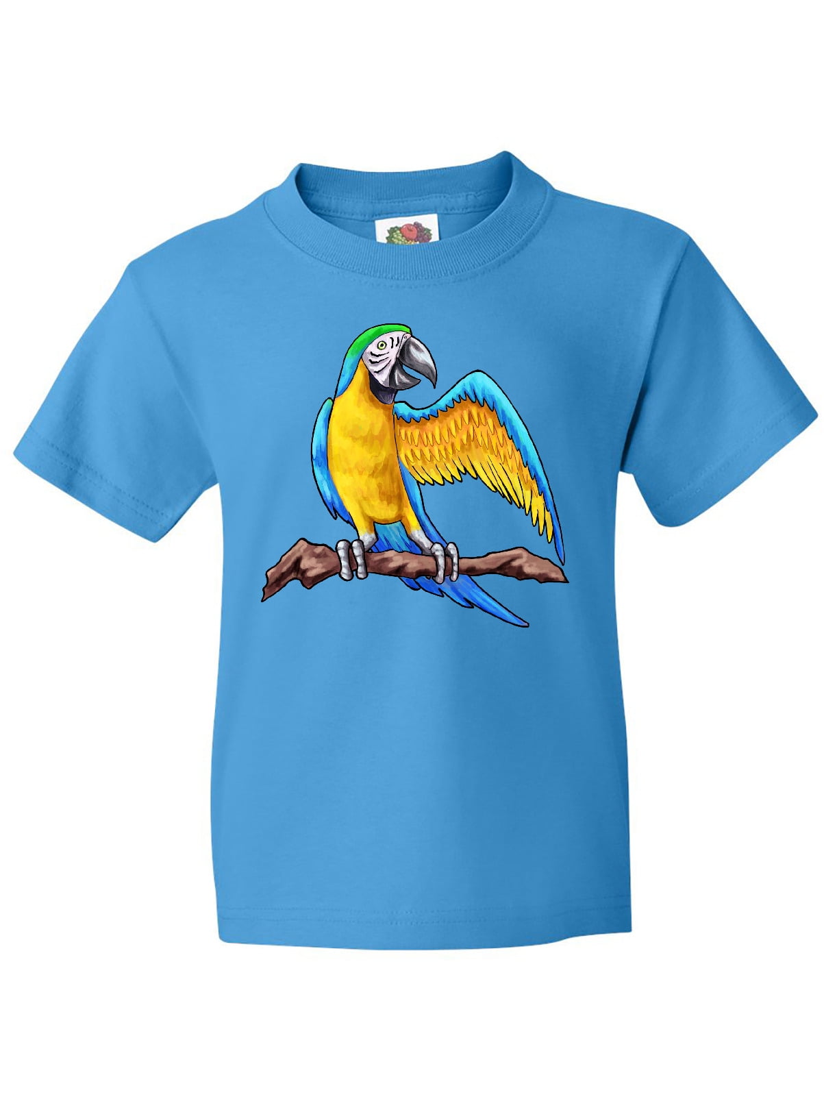 Inktastic Blue and Gold Macaw Parrot Youth T-Shirt Walmart