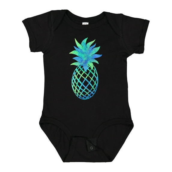 Inktastic Blue and Green Pineapple Boys or Girls Baby Bodysuit