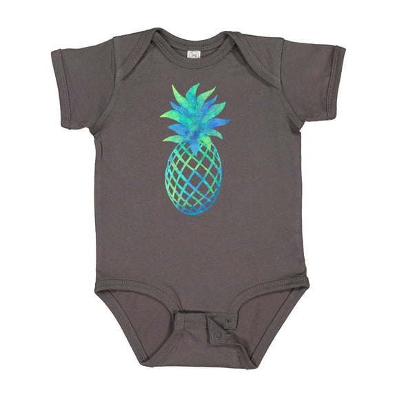 Inktastic Blue and Green Pineapple Boys or Girls Baby Bodysuit
