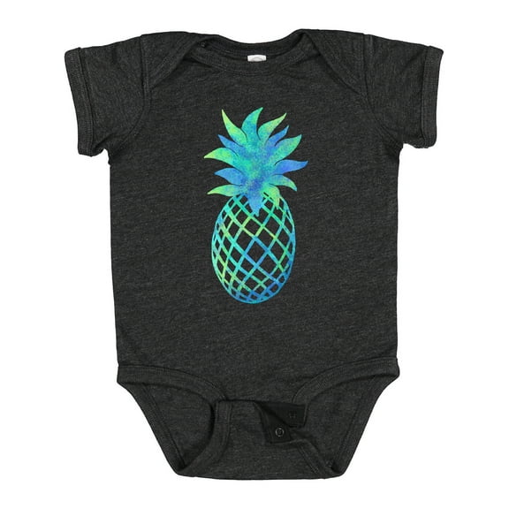 Inktastic Blue and Green Pineapple Boys or Girls Baby Bodysuit