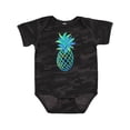 thumbnail image 1 of Inktastic Blue and Green Pineapple Boys or Girls Baby Bodysuit, 1 of 5