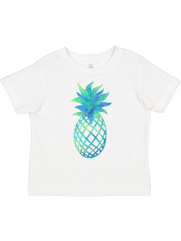 Blue and Green Pineapple Boys or Girls Toddler T-Shirt