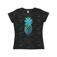 thumbnail image 1 of Inktastic Blue and Green Pineapple Women's T-Shirt, 1 of 5