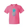 thumbnail image 1 of Inktastic Blue and Green Pineapple Youth T-Shirt, 1 of 5