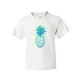 thumbnail image 1 of Inktastic Blue and Green Pineapple Youth T-Shirt, 1 of 5