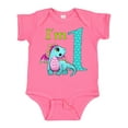 thumbnail image 1 of Inktastic Blue and Pink Baby Dragon First Birthday Boys or Girls Baby Bodysuit, 1 of 5