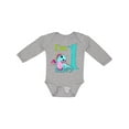 thumbnail image 1 of Inktastic Blue and Pink Baby Dragon First Birthday Boys or Girls Long Sleeve Baby Bodysuit, 1 of 5