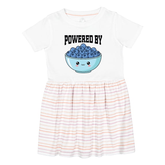 Inktastic Blueberries Cute Powered by Girls Toddler Dress