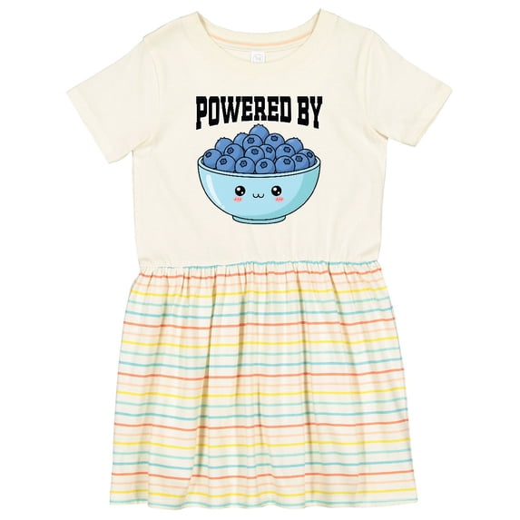 Inktastic Blueberries Cute Powered by Girls Toddler Dress