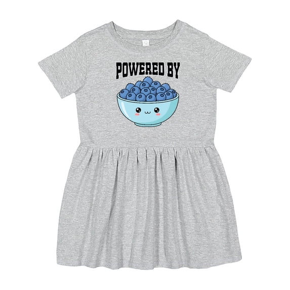 Inktastic Blueberries Cute Powered by Girls Toddler Dress